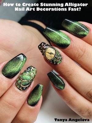 cover image of How to Create Stunning Alligator Nail Art Decorations Fast?